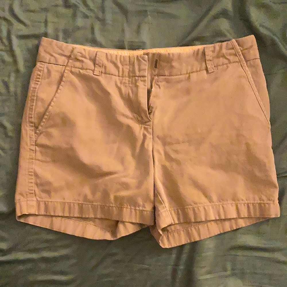 I Crew khaki chino shorts size 4